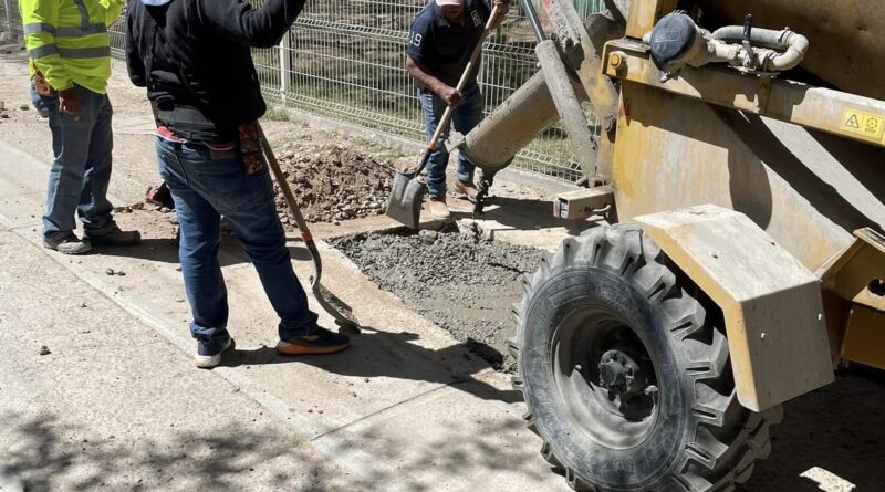 El equipo SIMAPARG avanza en la rehabilitación de concreto hidráulico en la Colonia Trinidad de Río Grande