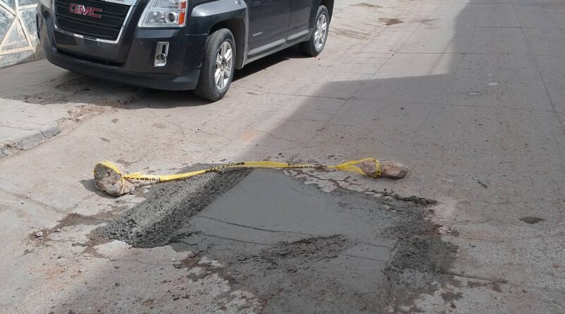 SIMAPARG realiza rehabilitación de concreto hidráulico en la calle Zaragoza, colonia Centro