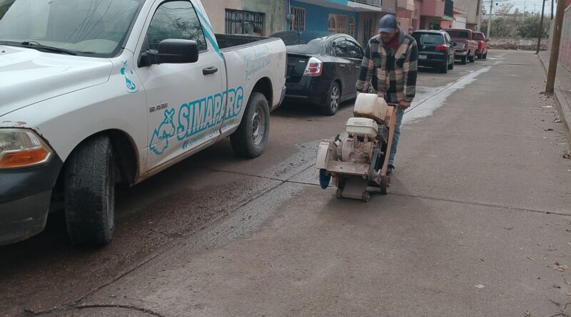 SIMAPARG realiza rehabilitación de drenaje sanitario en la colonia Trinidad