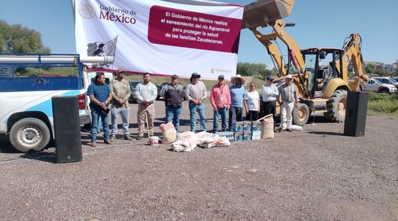 Concluye jornada de limpieza del Río Aguanaval con participación de la ciudadanía